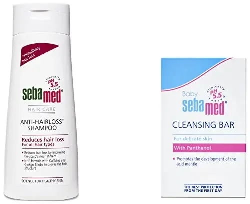 Sebamed Baby Cleansing Bar (150g) & Anti-Hairloss Shampoo 200ml