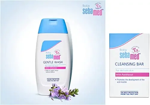 Sebamed Baby Cleansing Bar (150g) and Sebamed Baby Wash Extra Soft 200ml