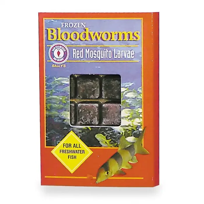SF Bay Coffee San Francisco Bay Brand Sally‘s Red Mosquito Larvae Frozen Bloodworms Fish Food