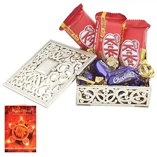 SFU E Com Choclairs & Nestle Chocolate Gift Box Diwali Chocolate Gift Premium Diwali Chocolate Gift with Greeting Card Chocolate Gift for Diwali, New Year Wishes 197