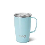 SHIMMER AQUAMARINE TRAVEL MUG, 18oz