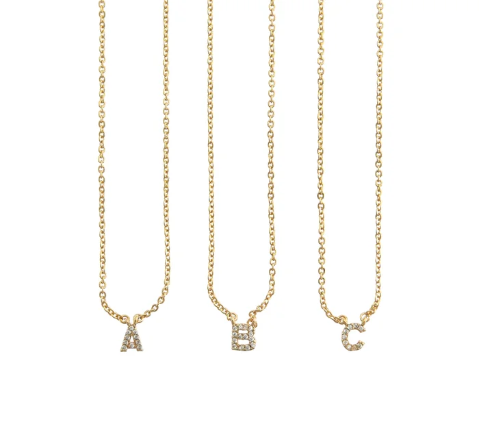 Shiny Initial Necklace
