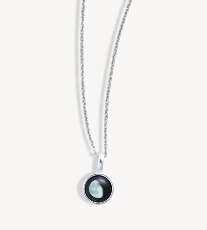 Silver Sky Light Necklace – Moon Glow