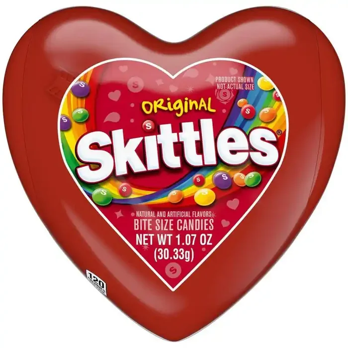 Skittles Valentine‘s Plastic Heart Candy Gift – 1.07oz