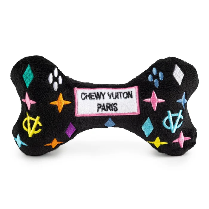 Small/Mini Black Monogram Chewy Vuiton Bone