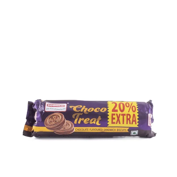 SOBISCO Choco Treat Chocolate Sandwich Cream Biscuits tasty and healthy (72g) (Pack of 15)