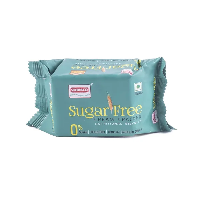 SOBISCO Cream Cracker Sugar Free Nutritional Biscuits (84g) (Pack of 15)