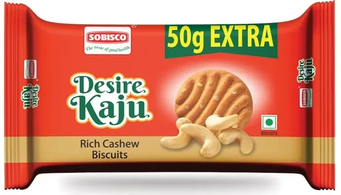 SOBISCO Desire Kaju Biscuits Rich in Cashew Amazing in Taste 300gm (Pack of 5)