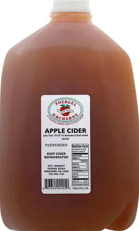 Soergel Orchards Apple Cider – 1 gal