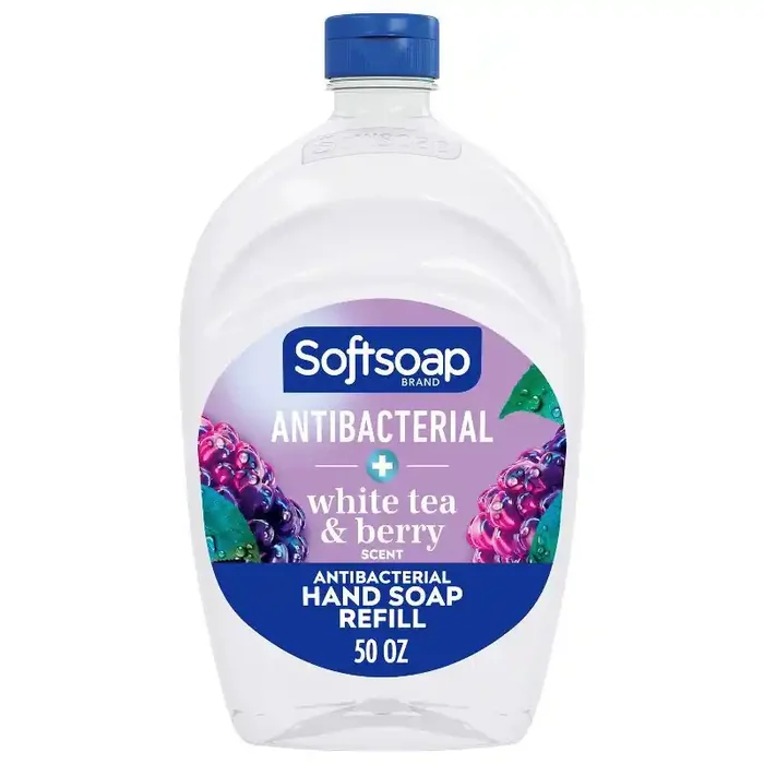 Softsoap Antibacterial Liquid Hand Soap Refill – White Tea & Berry – 50 fl oz