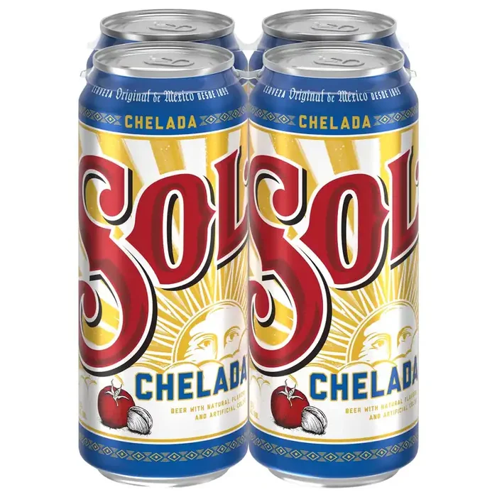 Sol Chelada Beer 4 – 16 fl oz Cans
