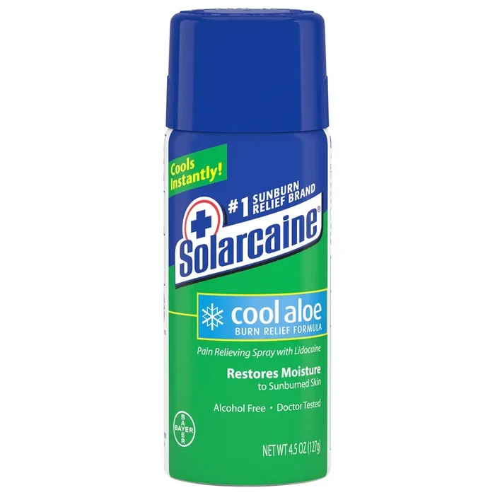 Solarcaine Cool Aloe Burn Relief Spray 4.5 oz Aerosol