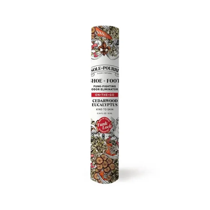 Sole-Pourri Shoe + Foot Cedarwood Eucalyptus Odor Eliminator 3.4 fl oz