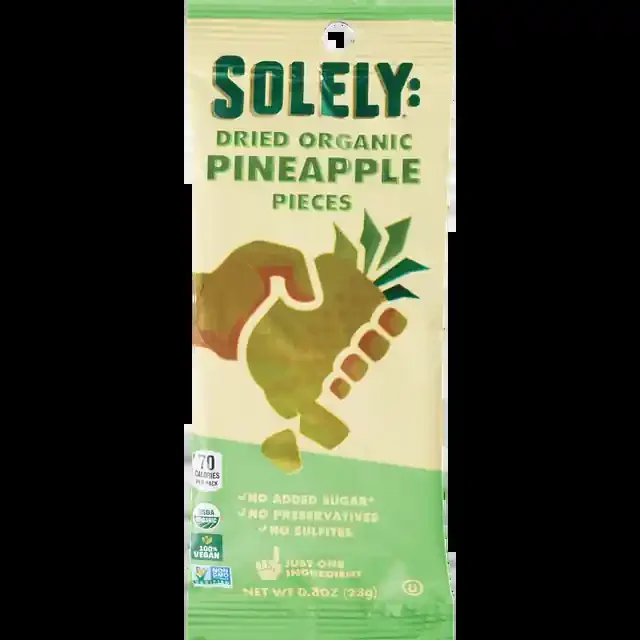 Solely Organic Dried Pineapple Pieces