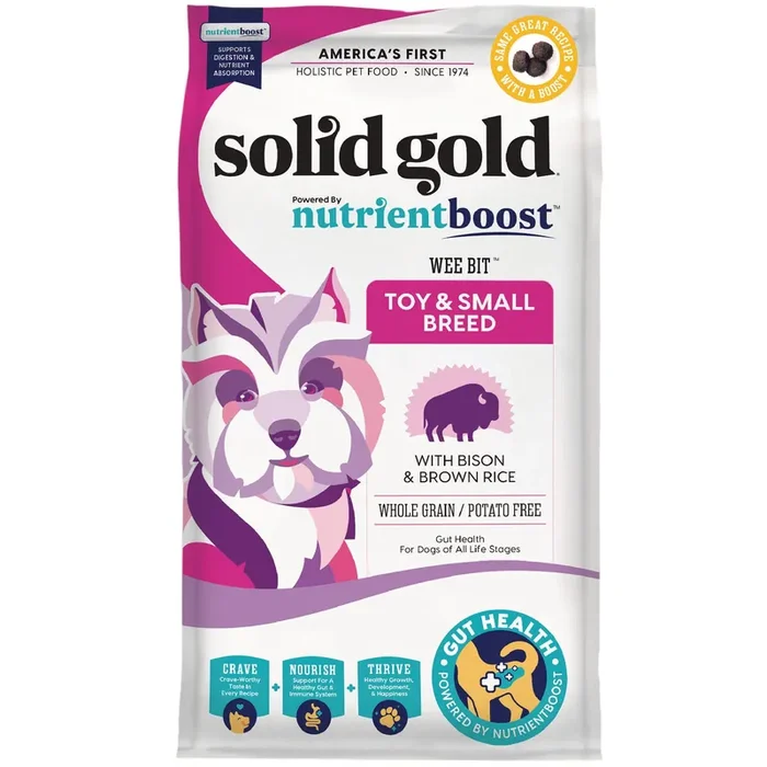 Solid Gold Nurtientboost Wee Bit Bison Dry Dog Food, 3.75 lbs.