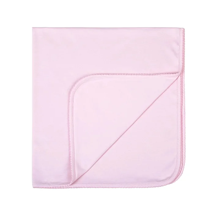 SOLID PINK RECEIVING BLANKET