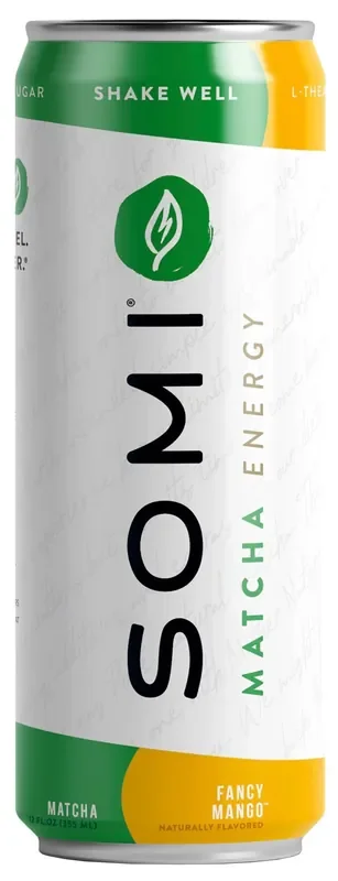 Somi Matcha Energy Drink – Fancy Mango- 12 oz