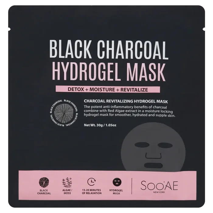 Soo Ae Black Charcoal Hydrogel Mask 1.05 oz