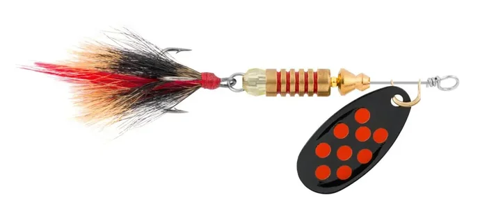 South Bend Black Fire Red Spin Fishing Lure