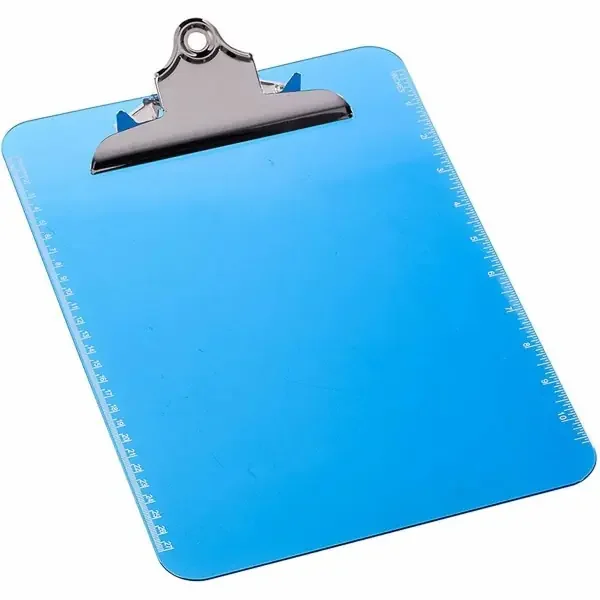Sparco Plastic Clipboard, 8 1/2″” x 12″”, Blue