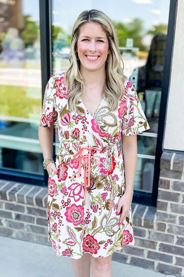 SPARTINA: CALLAWASSIE JACOBEAN LEA JERSEY DRESS