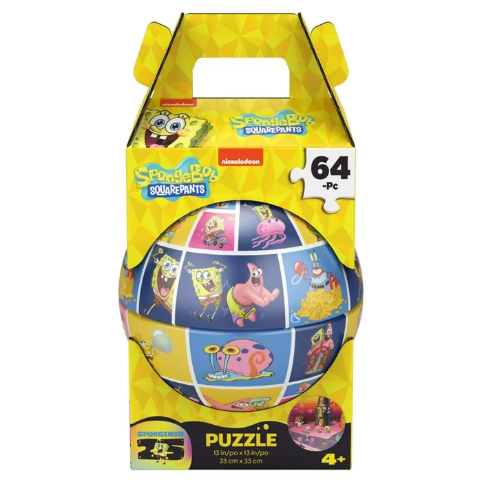Spin Master Games 64Piece Puzzle Sphere, Round Puzzle, Puzzles for Preschoolers (Styles May Vary) 1 Each