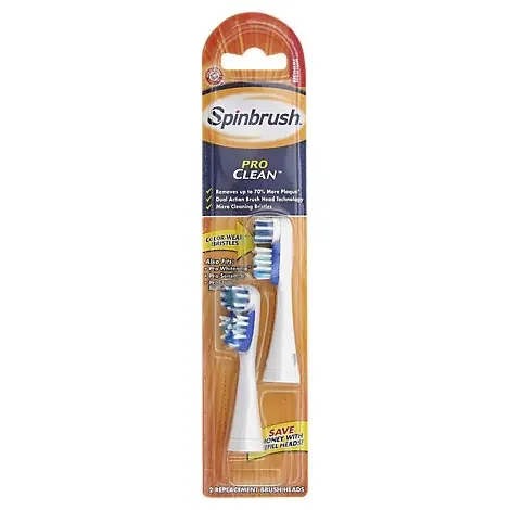 Spinbrush Pro Clean Brush Heads Replacement Medium