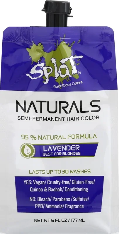 Splat Naturals Semi-Permanent Lavender Hair Color 6 oz