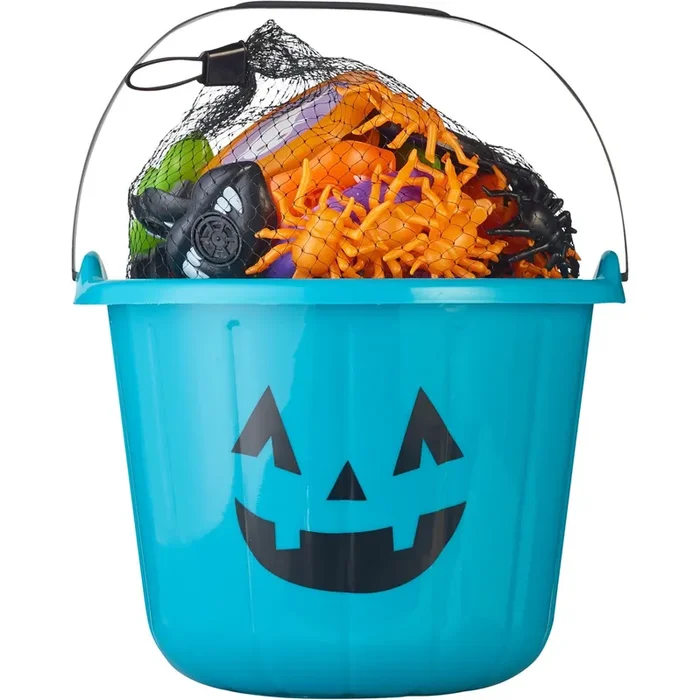 Spooky Village Halloween Bucket With Party Favors
