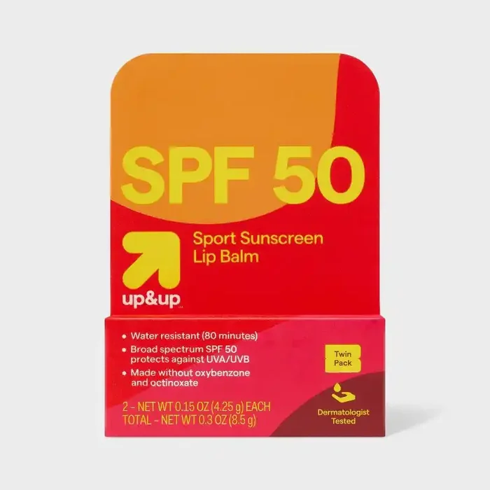 Sport Sunscreen Lip Balm – SPF 50 – 0.3oz – up&up™