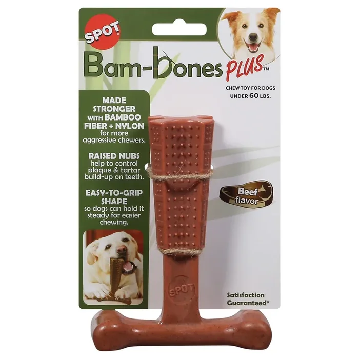 SPOT Bam-Bones Plus Beef Flavor for Dogs Chew Toy for Dogs 1 ea
