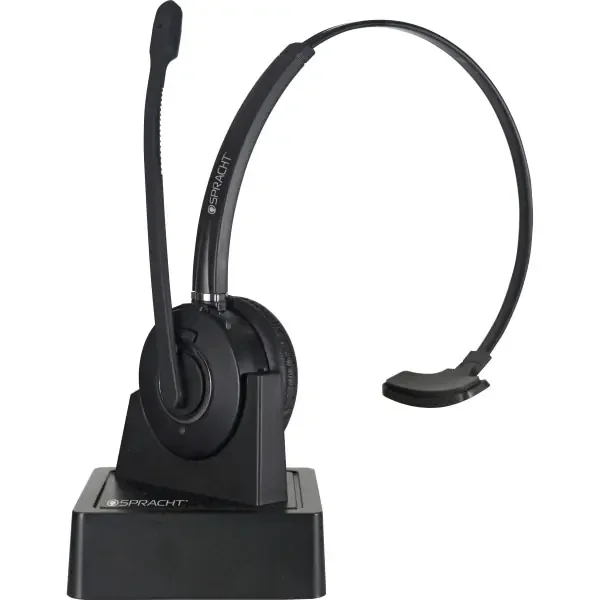 Spracht Zum Maestro Bt Headset – Mono – Wireless – Bluetooth – 33 Ft – Over-The-Head – Monaural – Supra-Aural – Noise Canceling