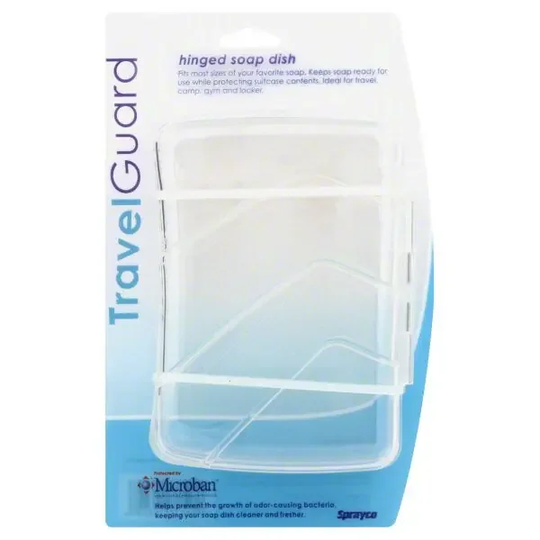 Sprayco Travel Guard Hinged Soap Dish – Colors May Vary