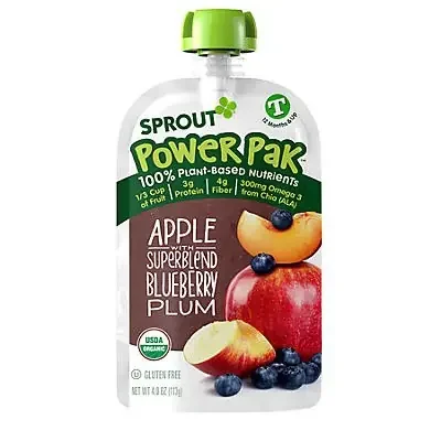 Sprout Apple Plum Blueberry Organic Baby Food