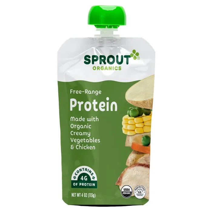 Sprout Organic Creamy Vegetables With Chicken Stage 3 Baby Food