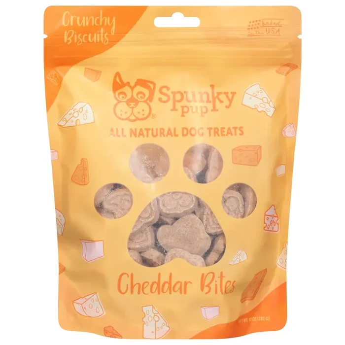 Spunky Pup All Natural Cheddar Bites Dog Treats 10 oz