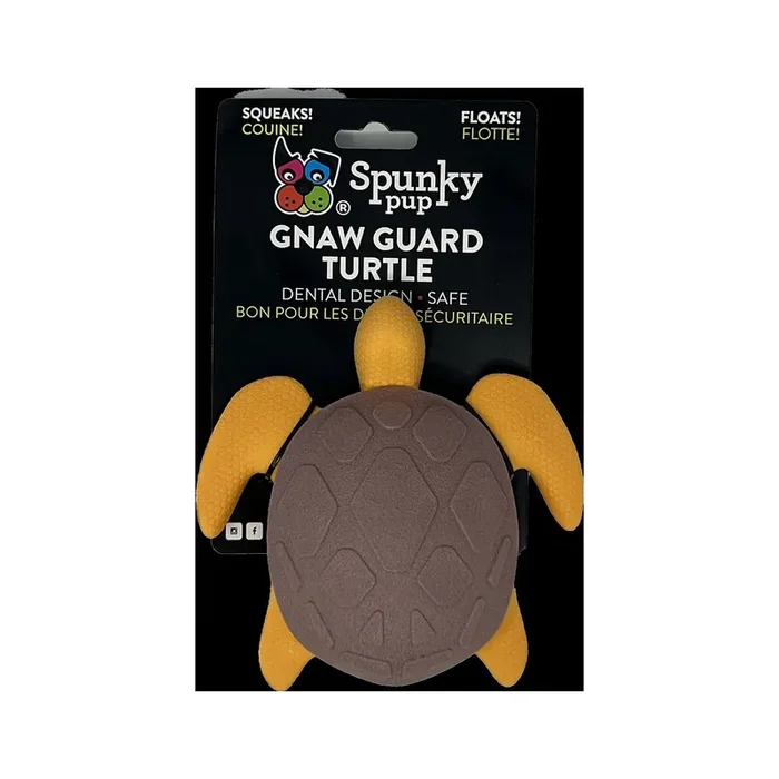 Spunky Pup Gnaw Guard Turtle Squeaker Floating Dog Toy