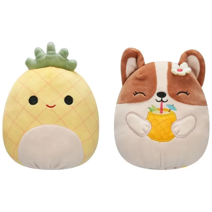Squishmallows FlipAMallows Maui – Pineapple / Regina – Corgi 8 Inch