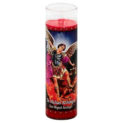 St Jude Candle St Michael Archangel Red Wax – EA