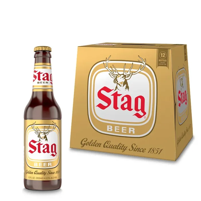 Stag Beer, 12 Pack, 12 fl oz Bottles