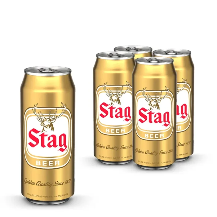 Stag Beer, 4 Pack, 16 fl oz Cans