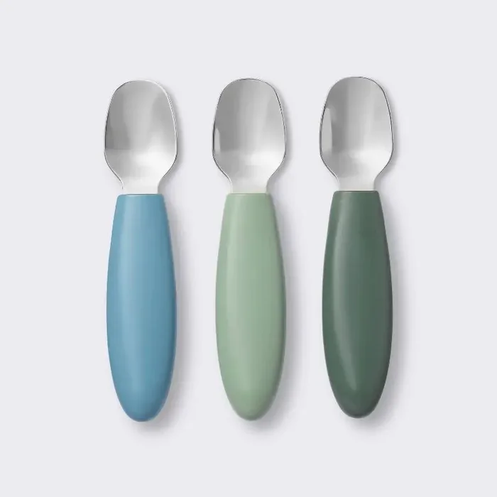 Stainless Steel Spoons – 3pk – Blue/Green – Cloud Island™