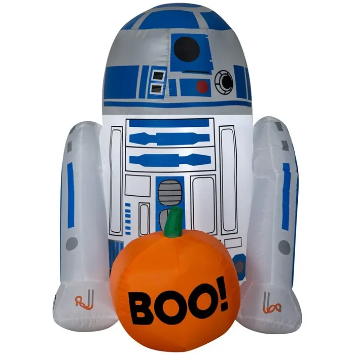 STAR WARS 3-ft R2D2 with Pumpkin Inflatable