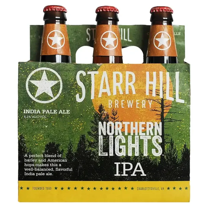 Starr Hill Brewery Starr Hill Northern Lights IPA Beer – 6pk/12 fl oz Bottles