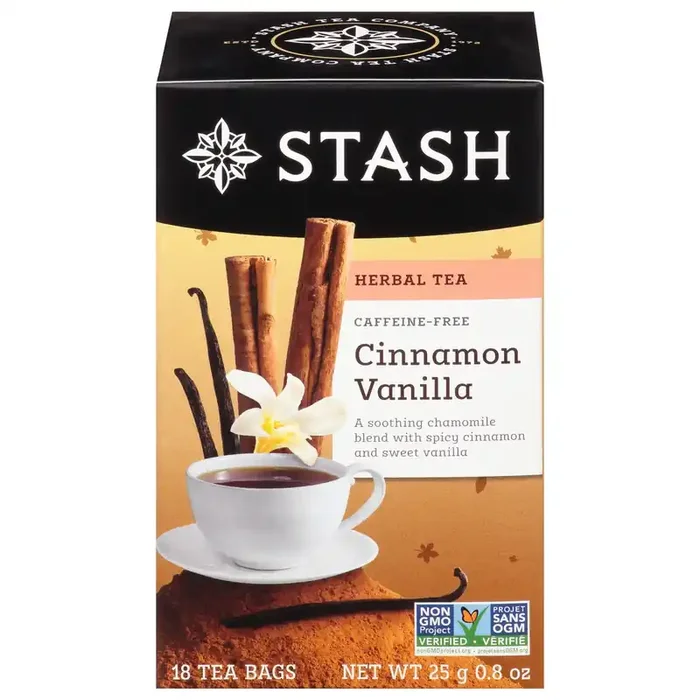 Stash Herbal Tea, Caffeine-Free, Cinnamon Vanilla, Tea Bags