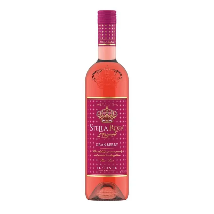 Stella Rosa Cranberry Semi Sweet Red Wine – 750ml Bottle
