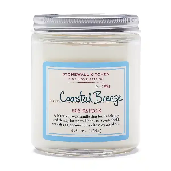 Stonewall Kitchen Candle, Soy, Coastal Breeze Scent