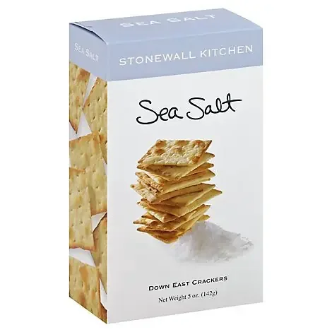 Stonewall Kitchen Crackers Down East Sea Salt – 5 Oz