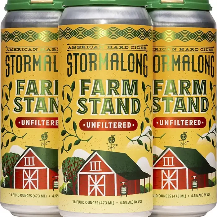 Stormalong Cider Stormalong American Hard Cider Unfiltered 4 Pack, Pint Cans