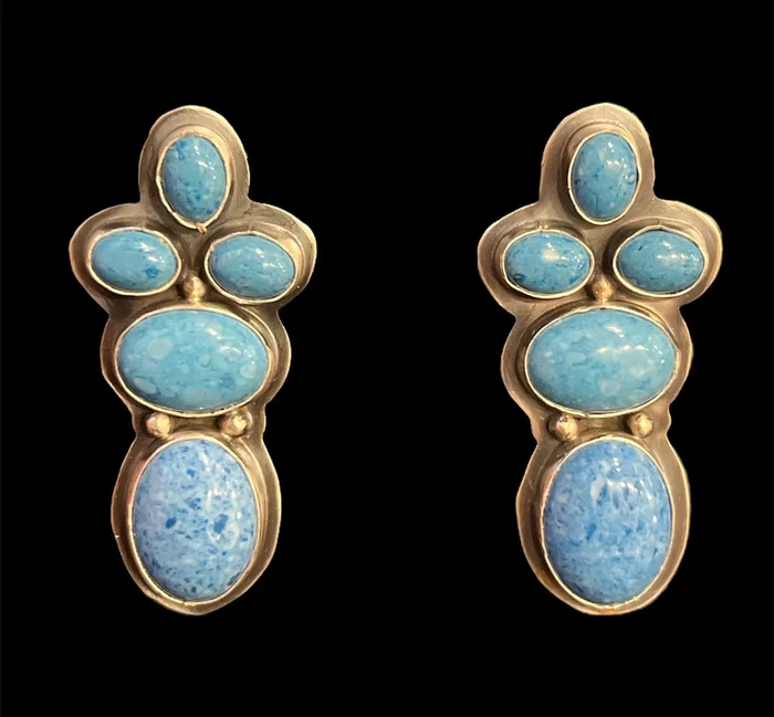 Storyteller Earrings – Denim Lapis